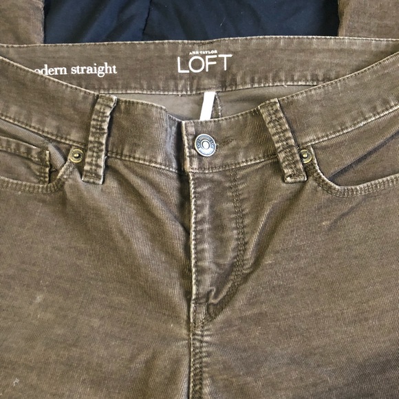 Corduroy LOFT Modern Strait Pants - Picture 4 of 7